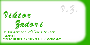 viktor zadori business card